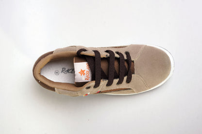 Silver Star Racer 103 Men’s Sneakers – Lightweight Brown Casual Shoes (Light & Dark Brown)