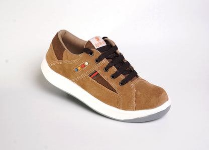 Silver Star Racer 103 Men’s Sneakers – Lightweight Brown Casual Shoes (Light & Dark Brown)