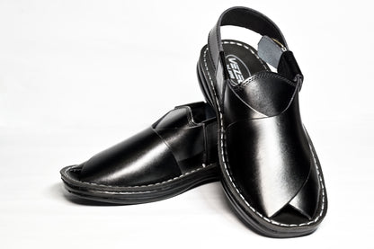 Silver Star VZ 05 Peshawari Chappal – Premium Leather Sandals for Men | Brown & Black