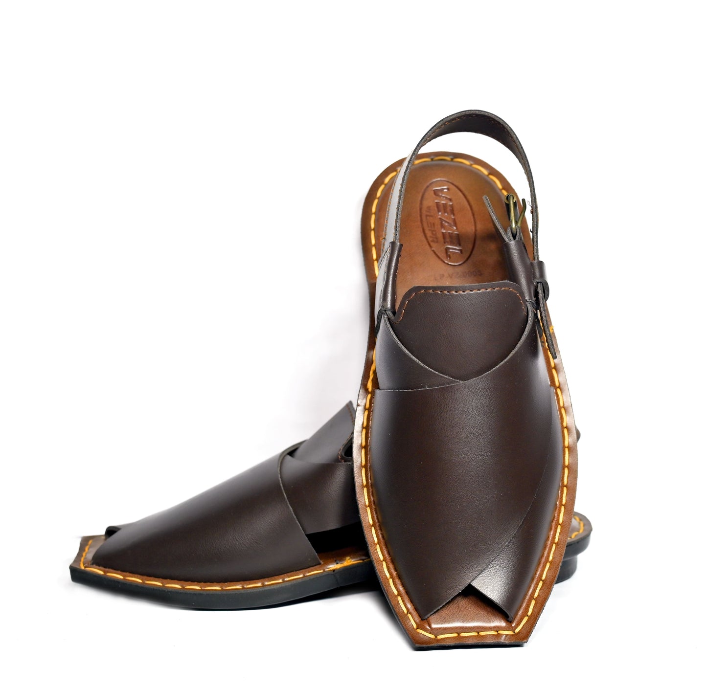 Silver Star VZ 03 – Handmade Peshawari Chappal for Men | Available in Brown & Black
