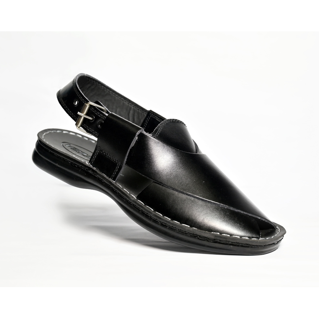 Silver Star VZ 05 Peshawari Chappal – Premium Leather Sandals for Men | Brown & Black