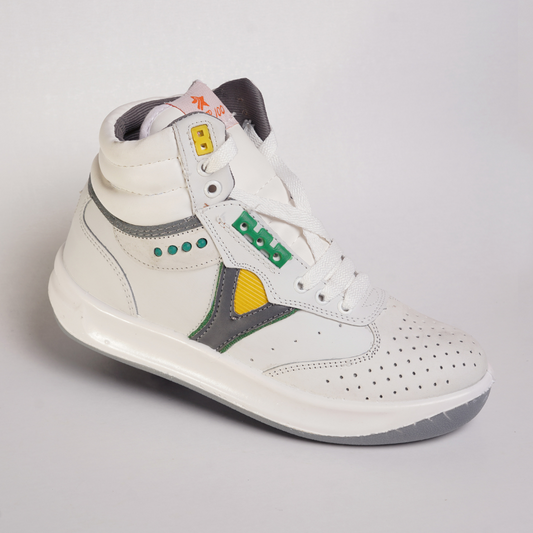 2 Silver Star Racer 100 Men’s Sneakers – Lightweight Casual Shoes (White Variants)
